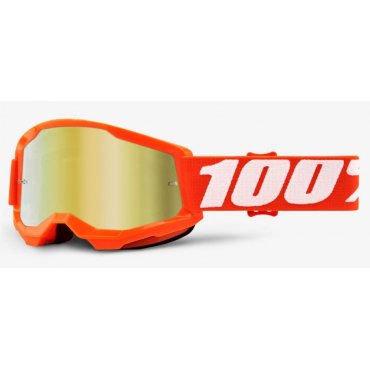 Дитячі окуляри 100% STRATA 2 Youth Goggle Orange - Mirror Gold Lens