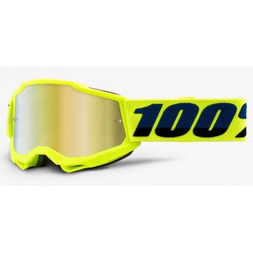 Дитячі окуляри 100% ACCURI 2 Youth Goggle Fluo Yellow - Mirror Gold Lens