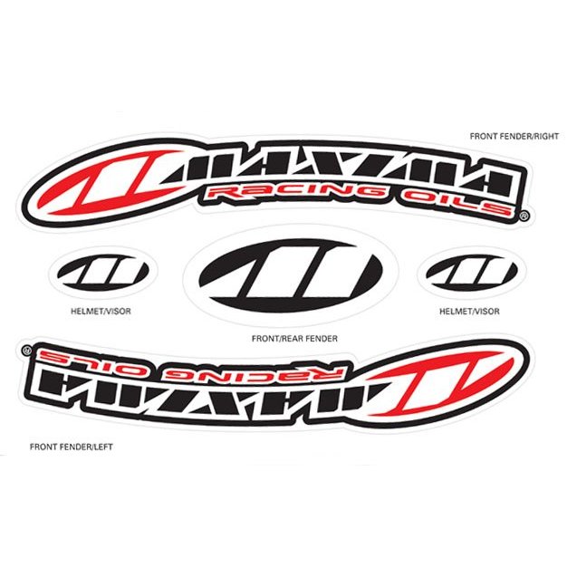 Наліпка Maxima Factory Front MX Fender [Red]