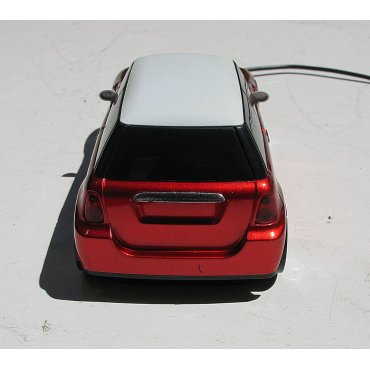 мышка компьютерная проводная Mini Cooper красная
