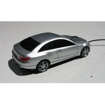 мышка компьютерная проводная Mercedes Benz CLK серебристая