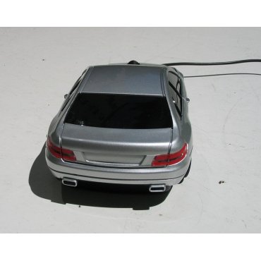 мышка компьютерная проводная Mercedes Benz CLK серебристая