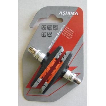Тормозные колодки ASHIMA Sport AP65V-M-AL для ободных вело тормозов V-Brake