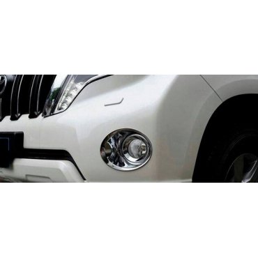 Toyota Prado 150 2014+ накладки хром на противотуманные фары