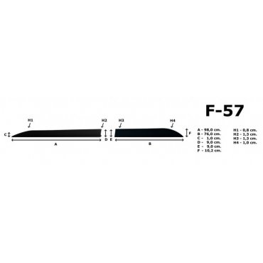 Молдинги на двери Automotiva F-57 / side door moldings