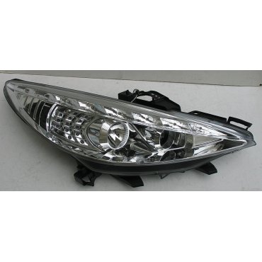 Peugeot 207 оптика передняя хром LED