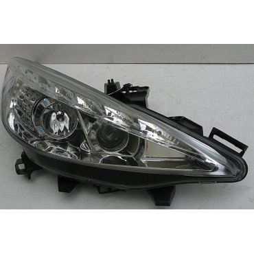 Peugeot 207 оптика передняя хром LED