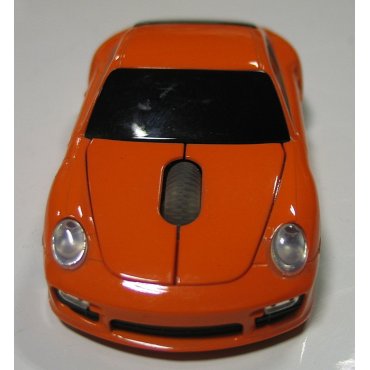 мышка компьютерная беспроводная Porsche оранжевая