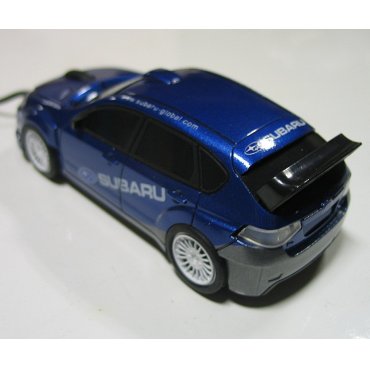 мышка компьютерная проводная Subaru Impreza синяя