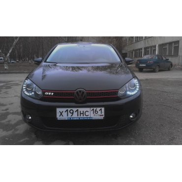 Volkswagen Golf 6 оптика передняя черная 2 линзы V1