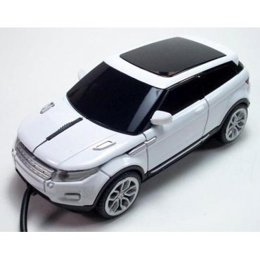 мышка компьютерная проводная Range Rover Evogue белая