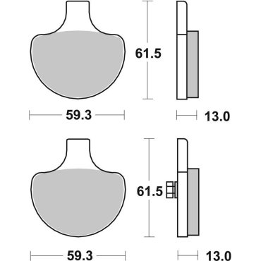 Гальмівні колодки SBS High Performance Front Brake Pads