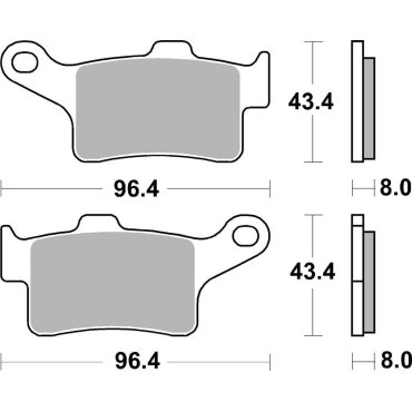 Гальмівні колодки SBS Performance Front Brake Pads