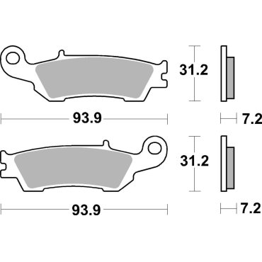 Гальмівні колодки SBS Comp Brake Pads