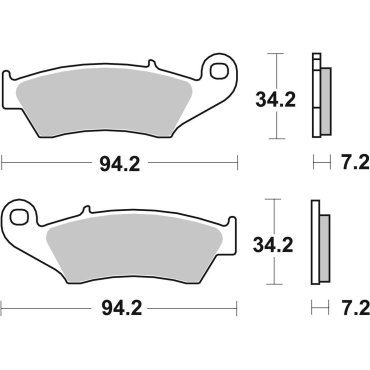 Гальмівні колодки SBS Racing Brake Pads