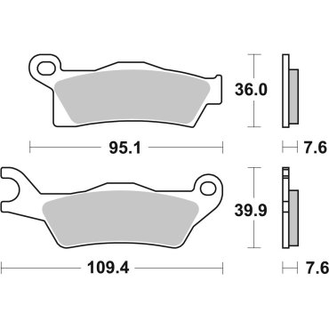 Гальмівні колодки SBS Racing Brake Pads