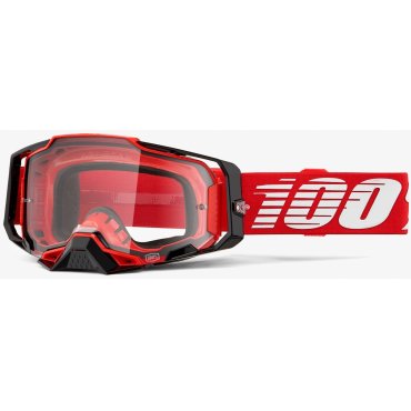 Окуляри 100% ARMEGA Goggle Red - Clear Lens