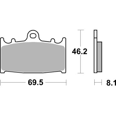 Гальмівні колодки SBS Track Days Front Brake Pads