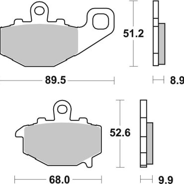 Гальмівні колодки SBS Standard Brake Pads