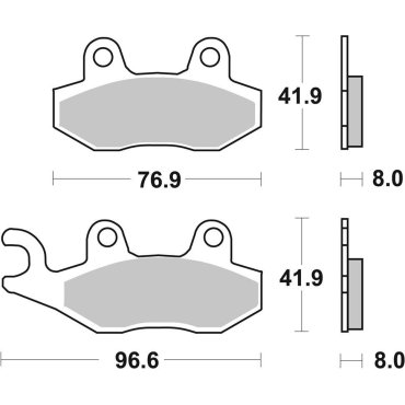 Гальмівні колодки SBS Performance Rear Brake Pads