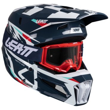 Шолом LEATT Moto 3.5 Helmet + Goggle [Blue]