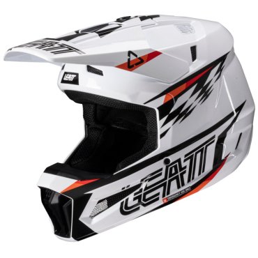 Шолом LEATT Moto 3.5 Helmet + Goggle [White]