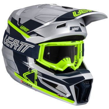 Шолом LEATT Moto 3.5 Helmet + Goggle [Steel]