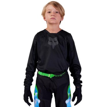 Дитяча джерсі FOX 180 Youth Jersey - BLACKOUT [Black]