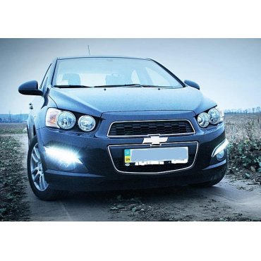 Chevrolet Aveo T300  дневные ходовые огни ( DRL)  