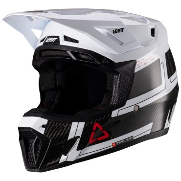 Шолом LEATT Moto 9.5 Helmet + Goggle [White]