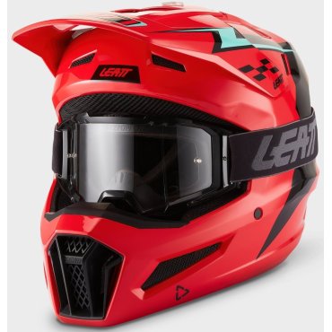 Шолом LEATT Moto 3.5 JR Helmet + Goggle [Red]