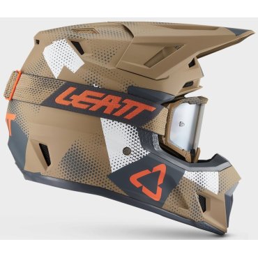 Шолом LEATT Moto 7.5 Helmet + Goggle [Khaki Brown]