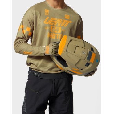 Джерсі LEATT Moto 4.5 X-Flow Enduro Jersey [Khaki Brown]
