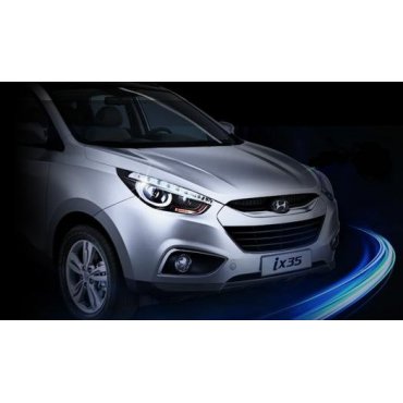 Hyundai IX35 оптика передняя черная