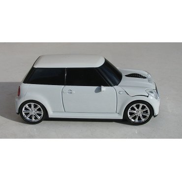 мышка компьютерная беспроводная Mini Cooper белая