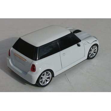 мышка компьютерная беспроводная Mini Cooper белая