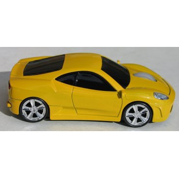 мышка компьютерная беспроводная Ferrari F430 желтая