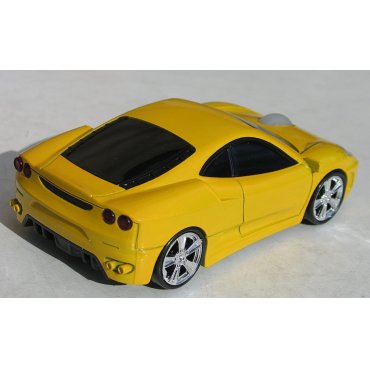 мышка компьютерная беспроводная Ferrari F430 желтая