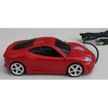 мышка компьютерная проводная Ferrari F430 красная