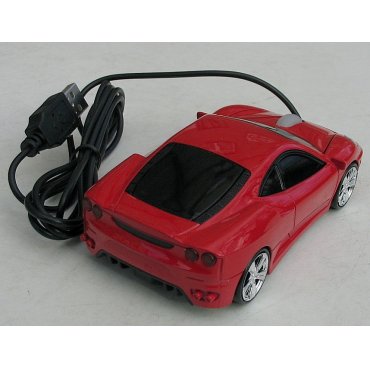 мышка компьютерная проводная Ferrari F430 красная