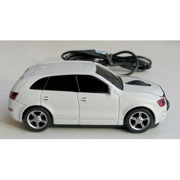 мышка компьютерная проводная Audi Q5 белая