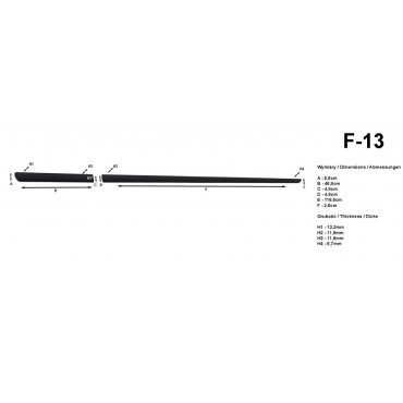 Молдинги на двери Automotiva F-13 / side door moldings