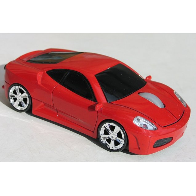 мышка компьютерная беспроводная Ferrari F430 красная