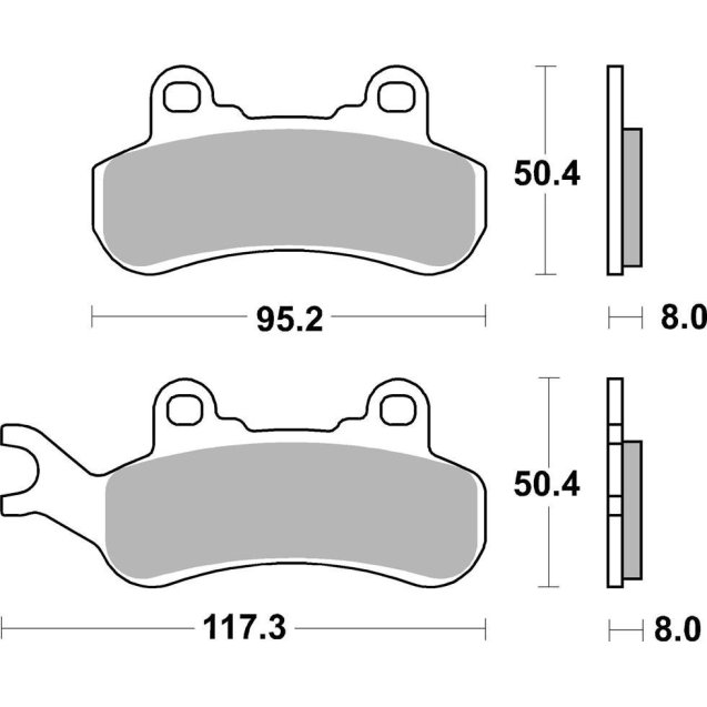 Гальмівні колодки SBS Racing Brake Pads