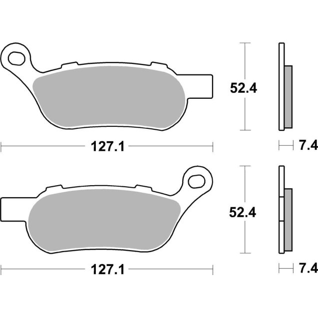 Гальмівні колодки SBS High Performance Rear Brake Pads