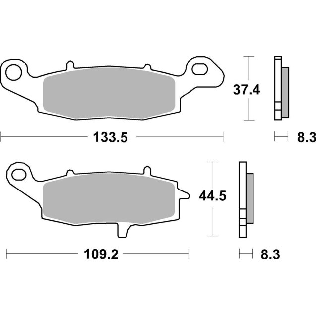 Гальмівні колодки SBS Standard Brake Pads