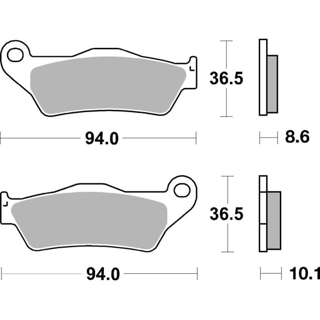 Гальмівні колодки SBS Standard Brake Pads