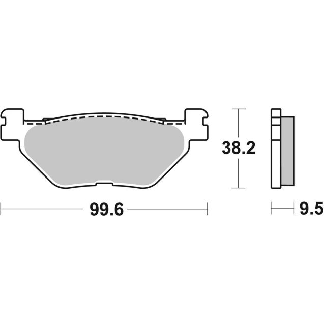 Гальмівні колодки SBS Standard Brake Pads