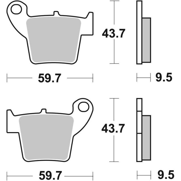 Гальмівні колодки SBS Standard Brake Pads