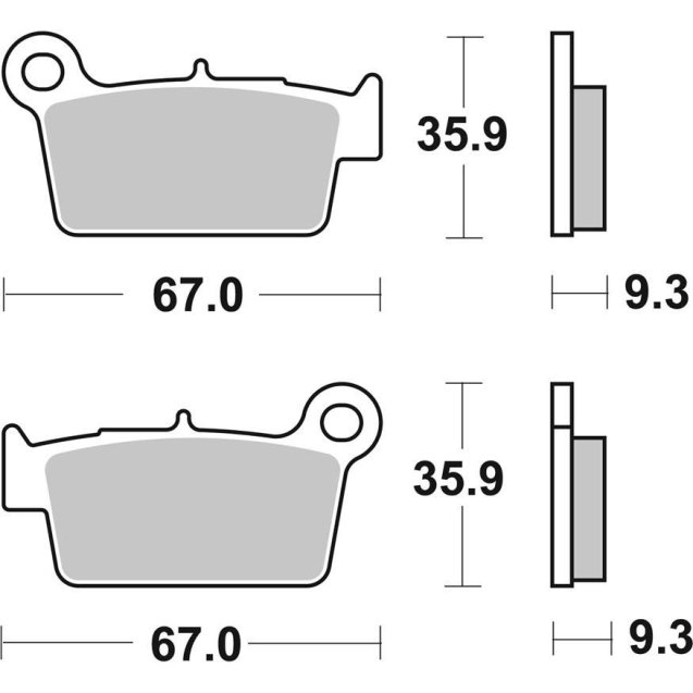 Гальмівні колодки SBS Standard Brake Pads